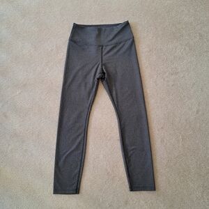 Roots Herringbone Leggings Womens Medium Black Grey Stretch Pants
